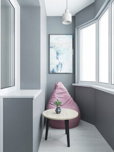 Фото № 2: Дизайн-проект однокомнатной квартиры 44.14  м² стиль Модернизм для ЖК Московский