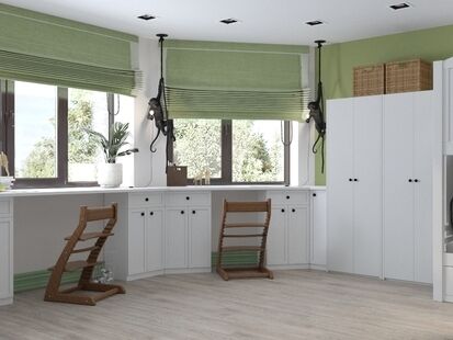 Фото № 3: Дизайн-проект детской 35.28  м² Стиль Фьюжн для ЖК Московский