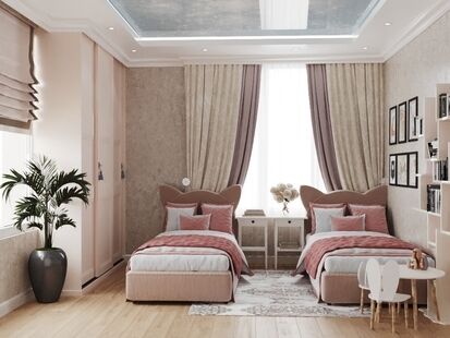 Фото № 2: Дизайн-проект трехкомнатной квартиры 107.46  м² Стиль Современная классика для ЖК Московский