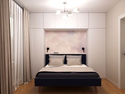 Фото № 3: Дизайн-проект двухкомнатной квартиры 43.96  м² Стиль Современный для ЖК Московский