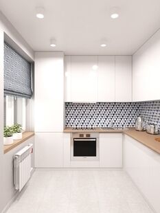 Фото № 6: Дизайн-проект двухкомнатной квартиры 43.96  м² Стиль Современный для ЖК Московский