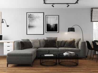 Фото № 1: Дизайн-проект двухкомнатной квартиры 55.86  м² Скандинавский стиль для ЖК Московский