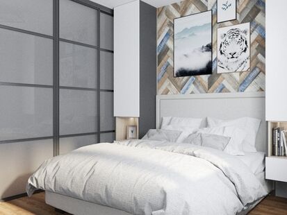 Фото № 6: Дизайн-проект двухкомнатной квартиры 55.86  м² Скандинавский стиль для ЖК Московский