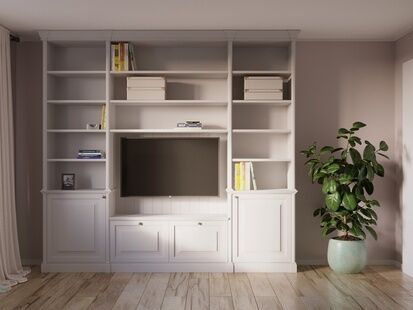 Фото № 5: Дизайн-проект однокомнатной квартиры 48.85  м² Современный стиль для ЖК Лесной городок