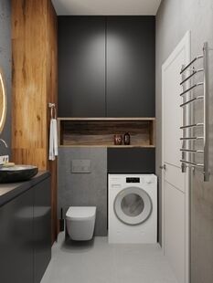 Фото № 2: Дизайн-проект двухкомнатной квартиры 55.22  м² Скандинавский стиль для ЖК Московский