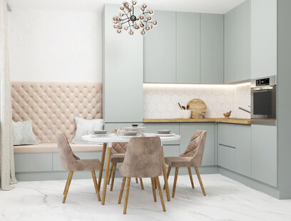 Фото № 3: Дизайн-проект трехкомнатной квартиры 78.9  м² Стиль Модернизм для ЖК Лучи