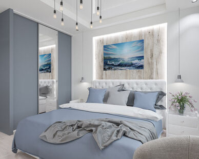 Фото № 2: Дизайн-проект спальни 14.09  м² Стиль Современный для ЖК Московский