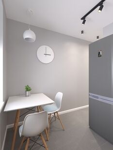 Фото № 4: Дизайн-проект двухкомнатной квартиры 43.65  м² стиль Модернизм для ЖК Московский