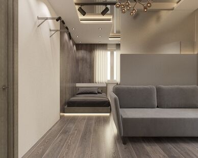 Фото № 4: Дизайн-проект детской 17.25  м² Стиль Современный для ЖК Московский