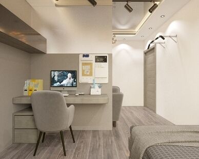 Фото № 2: Дизайн-проект детской 17.25  м² Стиль Современный для ЖК Московский