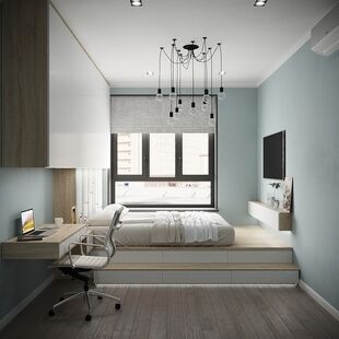 Фото № 6: Дизайн-проект трехкомнатной квартиры 61.64  м² Стиль Лофт для ЖК Селигер Сити