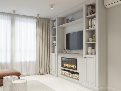 Фото № 2: Дизайн-проект четырехкомнатной квартиры 92.82  м² Стиль Контемпорари для ЖК Ярославский