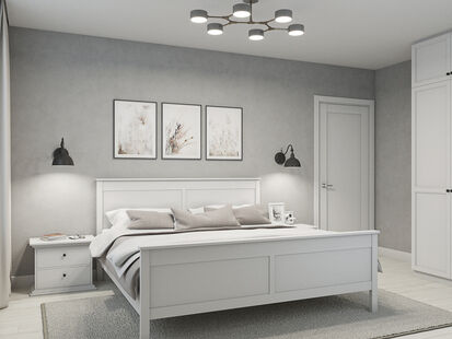 Фото № 3: Дизайн-проект четырехкомнатной квартиры 92.82  м² Стиль Контемпорари для ЖК Ярославский