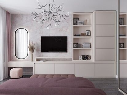 Фото № 3: Дизайн-проект двухкомнатной квартиры 91.15  м² Стиль Современный для ЖК в г. Санкт-Петербург