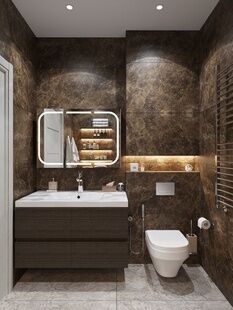 Фото № 6: Дизайн-проект двухкомнатной квартиры 91.15  м² Стиль Современный для ЖК в г. Санкт-Петербург