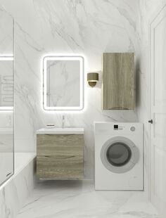 Фото № 3: Дизайн-проект двухкомнатной квартиры 44.31  м² Стиль Контемпорари для ЖК Рассказово