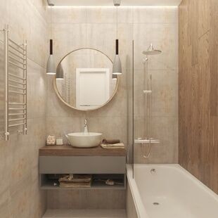 Фото № 3: Дизайн-проект трехкомнатной квартиры 77.19  м² Стиль Модернизм для ЖК Лучи