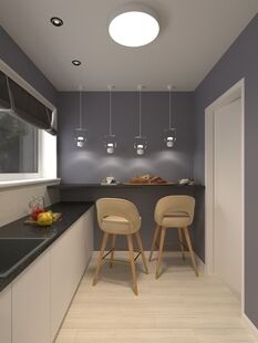 Фото № 4: Дизайн-проект трехкомнатной квартиры 64.0  м² стиль Модернизм для ЖК в г. Санкт-Петербург