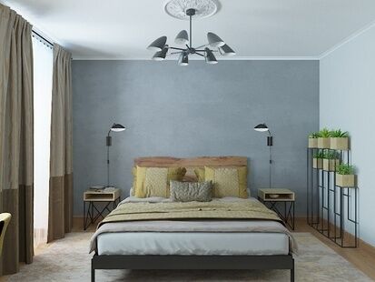 Фото № 3: Дизайн-проект четырехкомнатной квартиры 84.63  м² Стиль Эклектика для ЖК в г. Санкт-Петербург