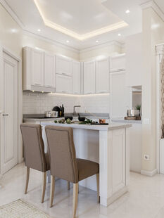 Фото № 2: Дизайн-проект трехкомнатной квартиры 56.0  м² Стиль Современная классика для ЖК Царская Площадь