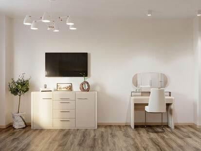 Фото № 5: Дизайн-проект четырехкомнатной квартиры 109.0  м² Стиль Модернизм для ЖК Московский