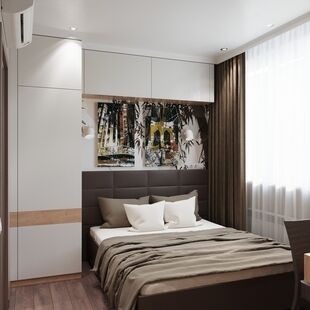 Фото № 6: Дизайн-проект трехкомнатной квартиры 70.3  м² Стиль Модернизм для ЖК Белая Звезда