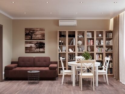 Фото № 1: Дизайн-проект трехкомнатной квартиры 70.3  м² Стиль Модернизм для ЖК Белая Звезда