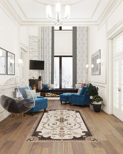 Фото № 1: Дизайн-проект дома/коттеджа 115.77  м² Стиль Эклектика для этажа частного дома