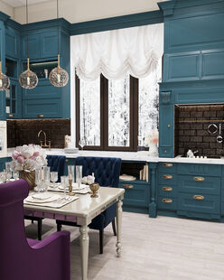 Фото № 4: Дизайн-проект дома/коттеджа 115.77  м² Стиль Эклектика для этажа частного дома