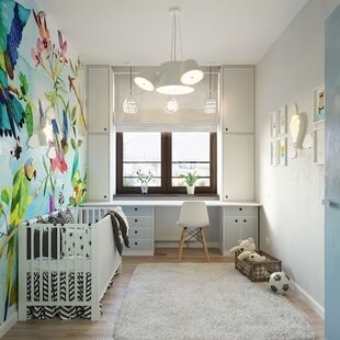 Фото № 4: Дизайн-проект трехкомнатной квартиры 67.6  м² Скандинавский стиль для ЖК Савеловский Сити