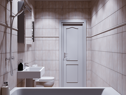 Фото № 3: Дизайн-проект квартиры-студии 28.9  м² стиль Модернизм для ЖК Риверпарк