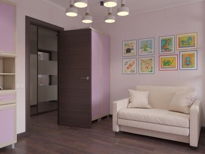 Фото № 5: Дизайн-проект двухкомнатной квартиры 87.69  м² Стиль Контемпорари для ЖК Московский