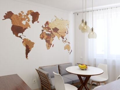 Фото № 3: Дизайн-проект однокомнатной квартиры 41.4  м² Скандинавский стиль для ЖК Первый Андреевский