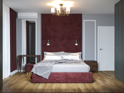 Фото № 5: Дизайн-проект четырехкомнатной квартиры 89.23  м² Стиль Модернизм для ЖК Новокуркино