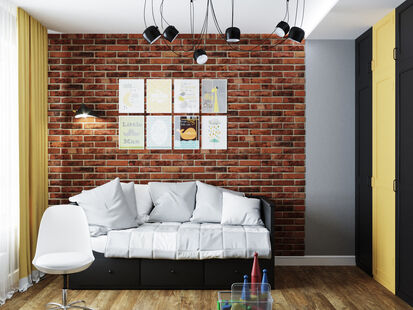 Фото № 4: Дизайн-проект четырехкомнатной квартиры 89.23  м² Стиль Модернизм для ЖК Новокуркино