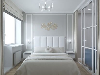 Фото № 2: Дизайн-проект двухкомнатной квартиры 54.8  м² Стиль Контемпорари для ЖК Московский