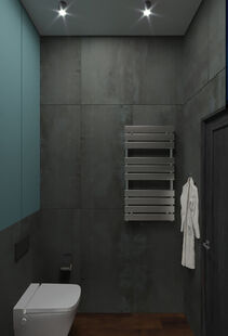 Фото № 4: Дизайн-проект квартиры-студии 28.5  м² Стиль Лофт для ЖК Сколковский