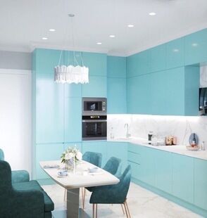 Фото № 6: Дизайн-проект однокомнатной квартиры 55.13  м² Стиль Современная классика для ЖК Московский