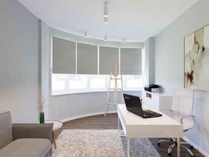 Фото № 1: Дизайн-проект кабинета 17.84  м² Стиль Современный для ЖК Дом на Карамышевской набережной