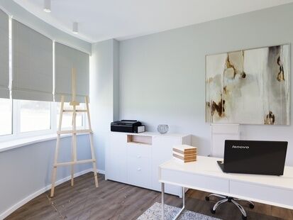 Фото № 3: Дизайн-проект кабинета 17.84  м² Стиль Современный для ЖК Дом на Карамышевской набережной