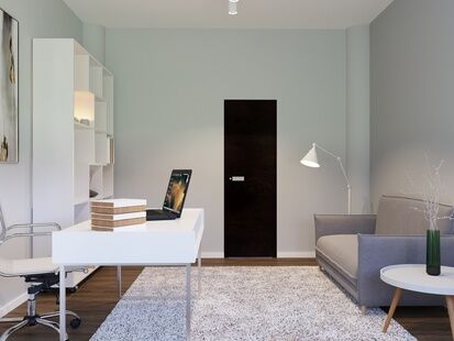 Фото № 2: Дизайн-проект кабинета 17.84  м² Стиль Современный для ЖК Дом на Карамышевской набережной