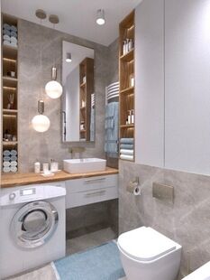 Фото № 2: Дизайн-проект квартиры-студии 27.85  м² Стиль Модернизм для ЖК Белые Ночи