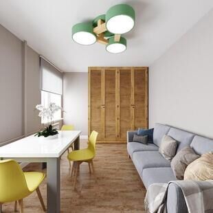 Фото № 2: Дизайн-проект двухкомнатной квартиры 58.92  м² Стиль Фьюжн для этажа частного дома