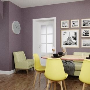 Фото № 3: Дизайн-проект двухкомнатной квартиры 58.92  м² Стиль Фьюжн для этажа частного дома