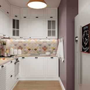 Фото № 6: Дизайн-проект двухкомнатной квартиры 58.92  м² Стиль Фьюжн для этажа частного дома