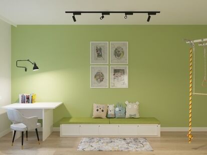 Фото № 4: Дизайн-проект четырехкомнатной квартиры 122.7  м² Стиль Модернизм для ЖК в г. Владивосток