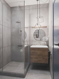 Фото № 4: Дизайн-проект двухкомнатной квартиры 58.14  м² Скандинавский стиль для ЖК Московский