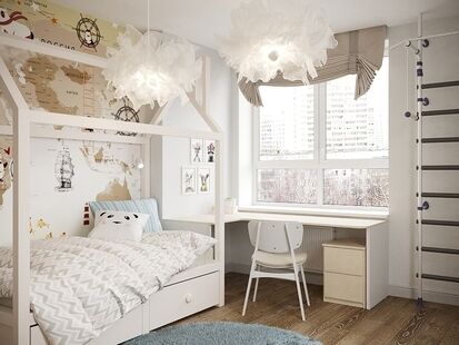 Фото № 1: Дизайн-проект трехкомнатной квартиры 74.78  м² Стиль Современная классика для ЖК Московский