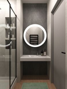 Фото № 5: Дизайн-проект трехкомнатной квартиры 87.1  м² Стиль Модернизм для ЖК Летний Сад