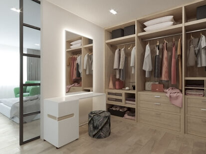 Фото № 3: Дизайн-проект двухкомнатной квартиры 69.91  м² Стиль Контемпорари для ЖК в г. Санкт-Петербург